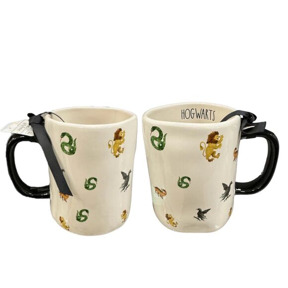 Rae Dunn Mug Harry Potter HOGWARTS Four Houses Witchcraft Wizardry NEW 2024 - Picture 1 of 6